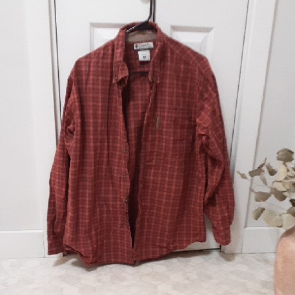 Columbia Red Checkered Shirt